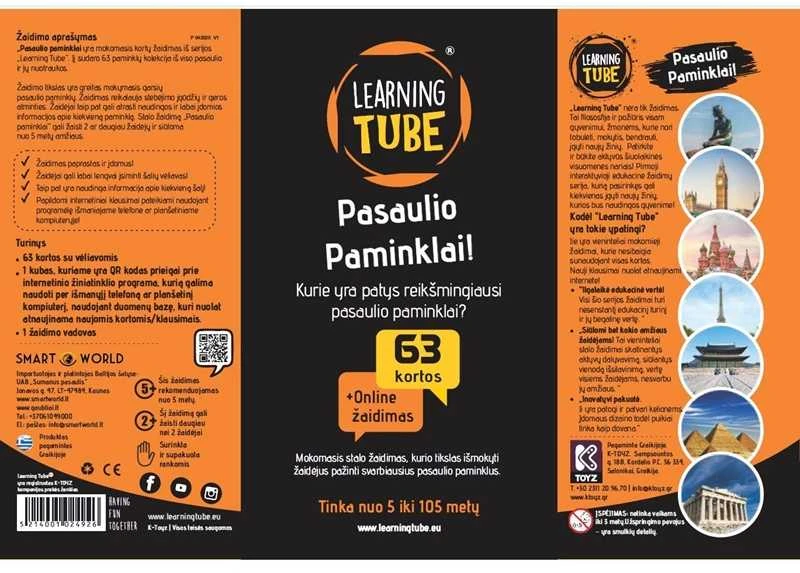 Stalo žaidimas Pasaulio paminklai 2+ žaidėjų. Lietuvių kalba