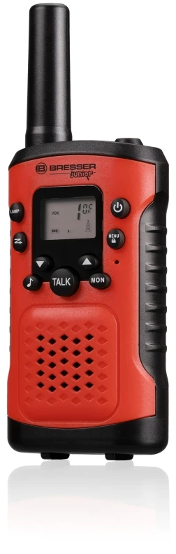 Vaikiškos Radijo Stotelės Bresser Junior (Racijos, Walkie-Talkie) – Raudonos (2 vnt. rinkinys)