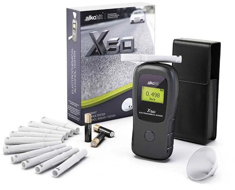 Alkohit X50 alkotesterio komplektas su priedais