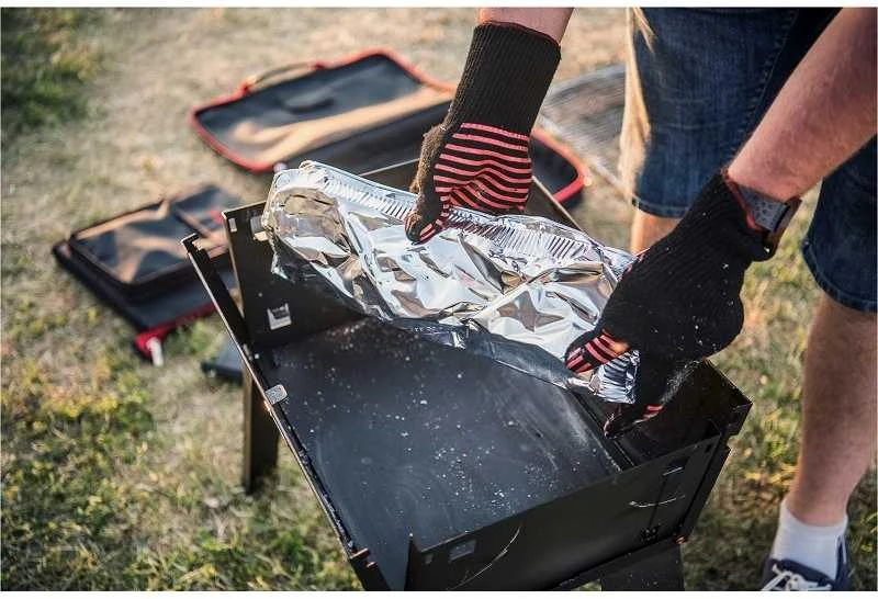 Gizzo BBQ Foil Pans, 8 vnt. - folijos įdėklai kepsninėms / šašlykinėms