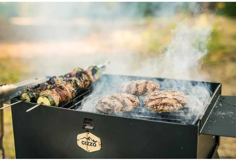 Gizzo BBQ Skewers 45 cm, 4 vnt. - iešmai kepsninėms / šašlykinėms
