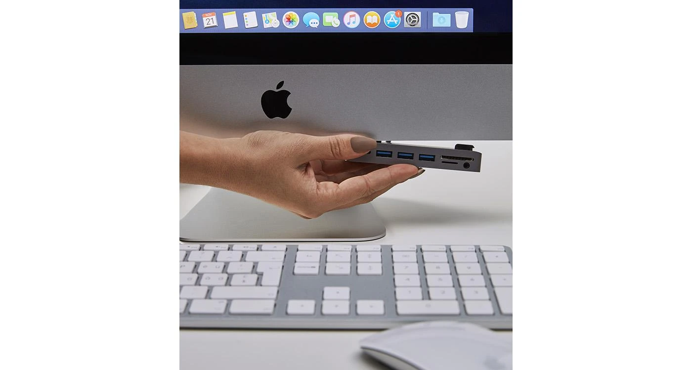 LMP USB-C dokas tvirtinamas prie iMac ekrano