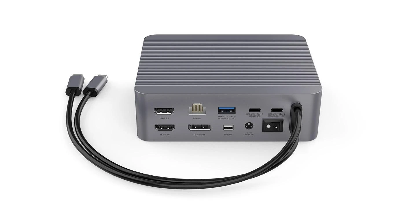 LMP USB-C prijungimo stotelė su jungčių skydeliu