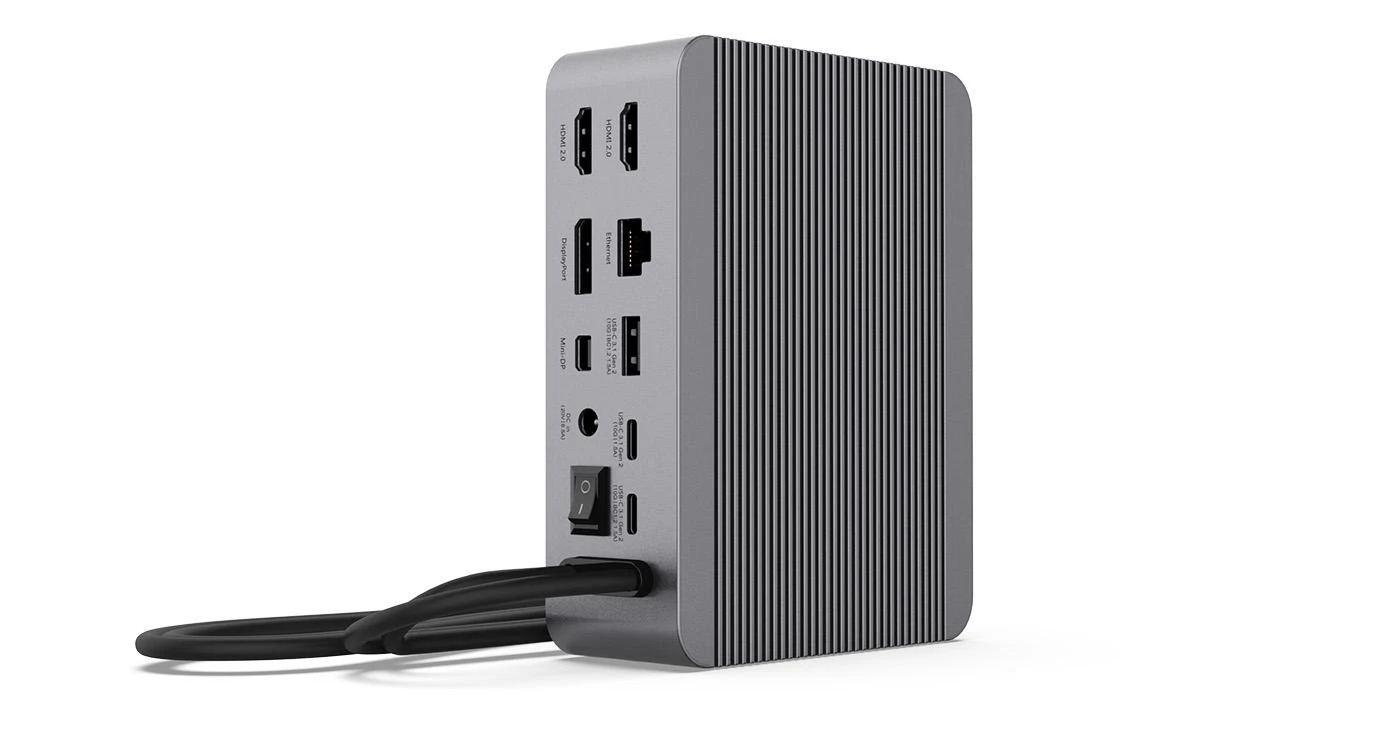 LMP USB-C doko stotelė: galinių jungčių vaizdas