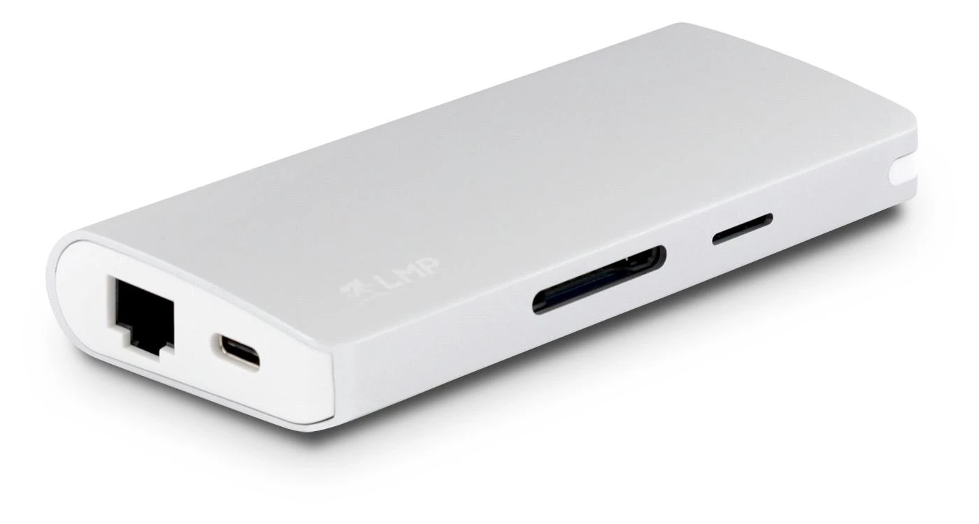 Šakotuvas Jung. stot. LMP USB-C Travel Dock 4K 9 Port, sidabrinis