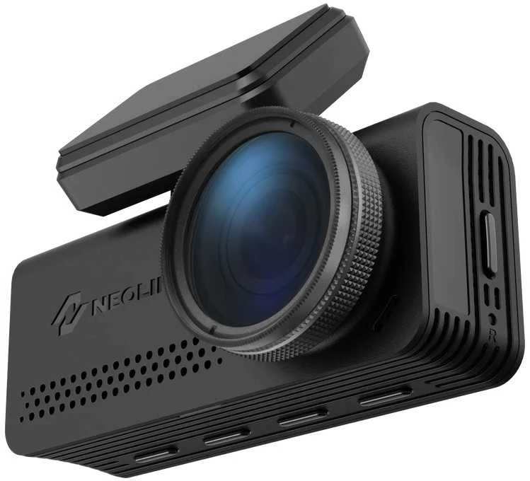 Neoline Argus 4K Dual 2160p+1080p, Wi-Fi, GPS - dviejų kamerų vaizdo registratorius su GPS duomenų baze, juodas