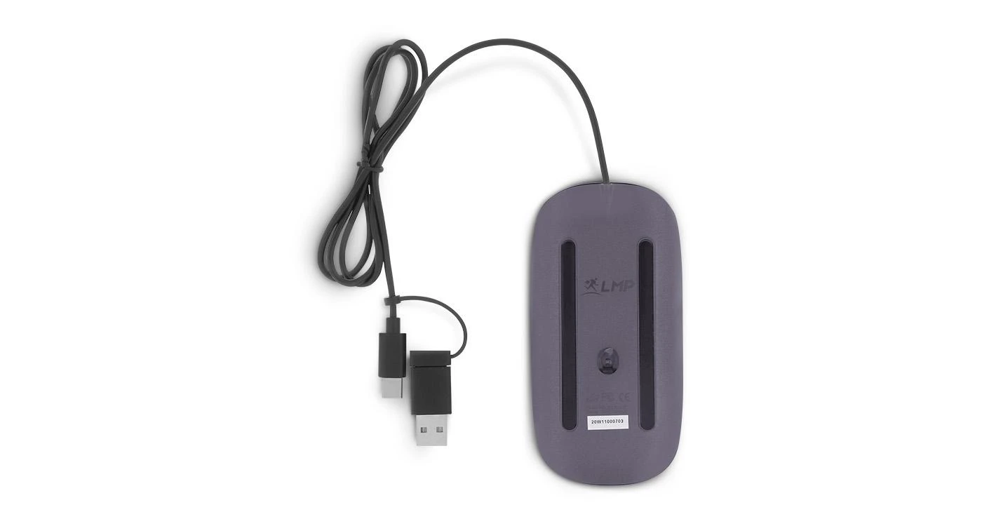 Pelė LMP Easy Pelė USB-C, sidabrinė