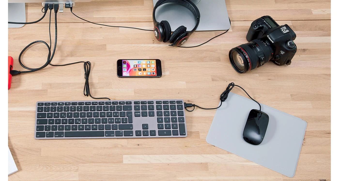 Pelė LMP Easy Pelė USB-C, sidabrinė