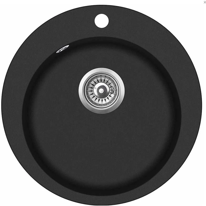 Plautuvė AQUASANITA CLARUS SR100W 601 Juodas - Metallic, uždaromas ventilis