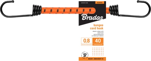 Bradas Elastinė guma su kabliu BUNGEE CORD HOOK, 60cm