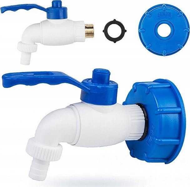 Bradas kranelio rinkinys IBC S60x6 su čiaupu -1/2" x 1/2", Plienas / PP