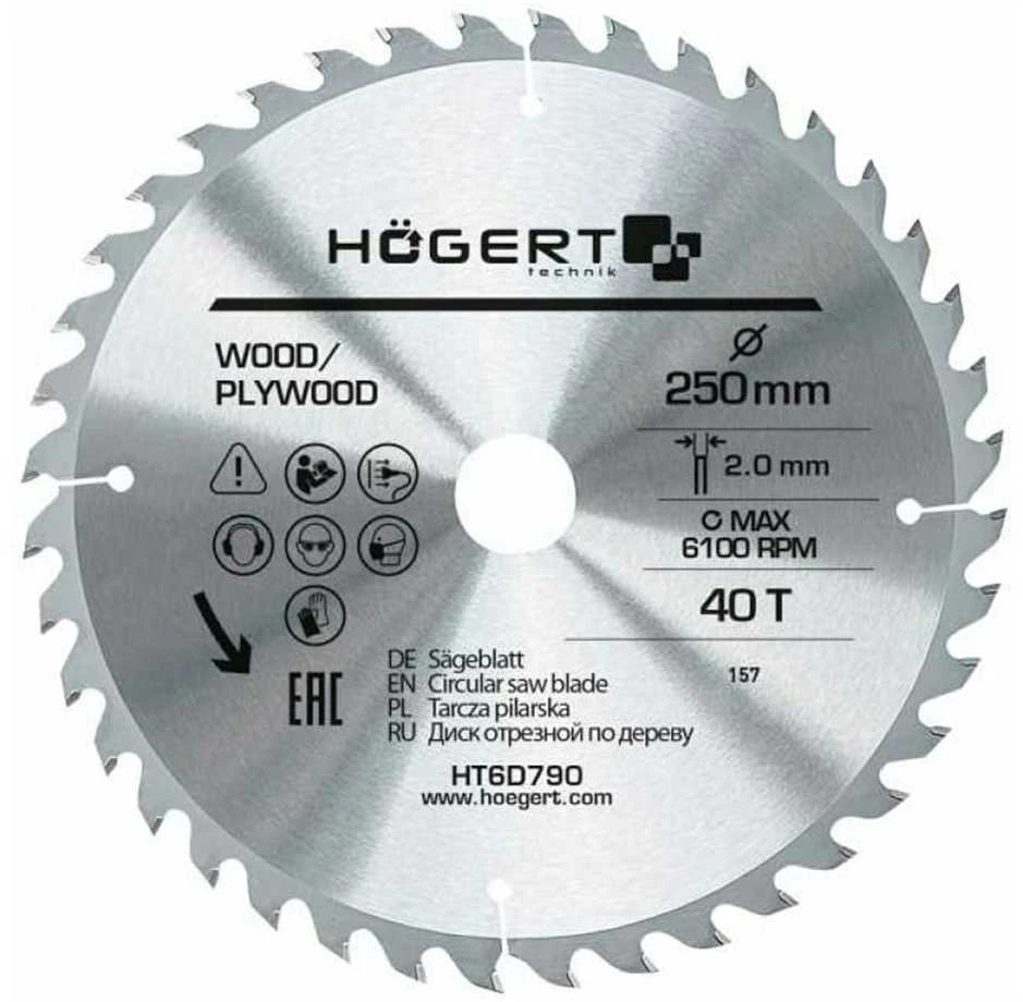 HÕGERT TCT pjūklo diskas 250x40Tx30