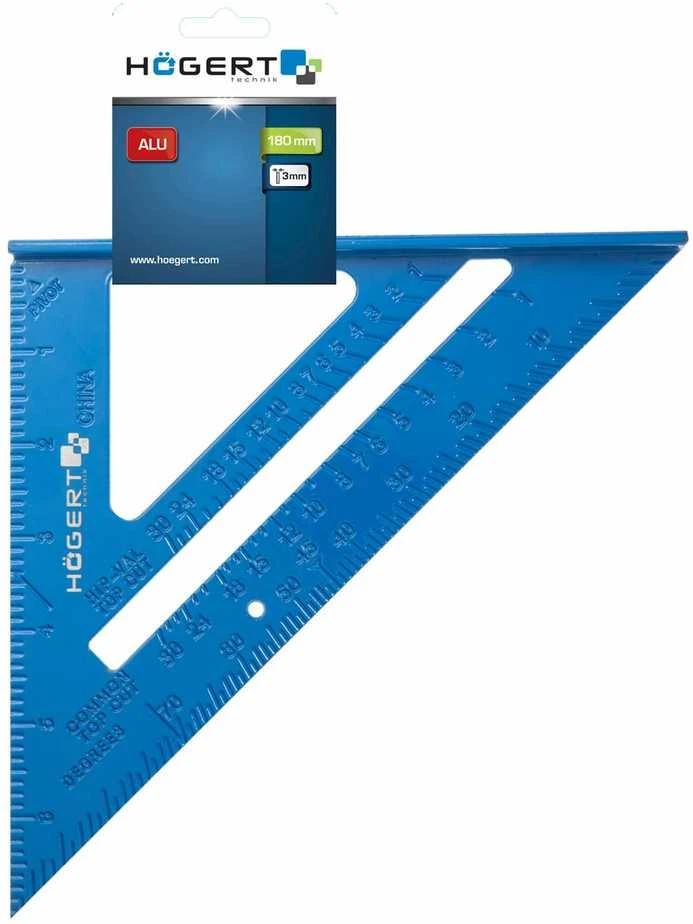 Hoegert Aliuminis mat. trikampis 180mm