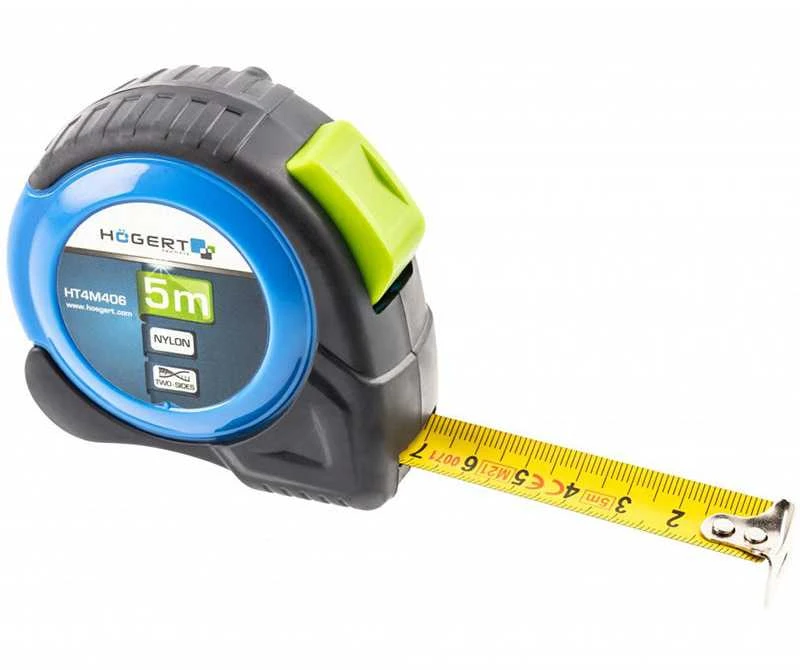 HÕGERT Matavimo juosta 5 m 19 mm nailono 2 pusės