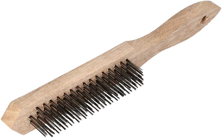 Top Tools Vielinis šepetys, 4 eilių, medinė rankena