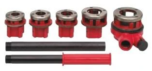 Vamzdžių sriegiklių komplektas 3/8", 1/2", 3/4", 1", 1 1/4"