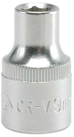 HÕGERT Galvutės 1/2", šešiakampės, CrV plienas, 30 mm DIN 3124
