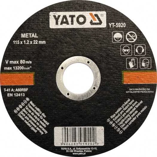 Metalo pjovimo diskas Yato YT-5924