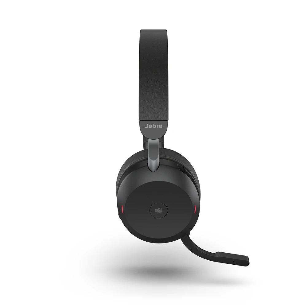 Beilaidės ausinės Jabra Evolve2 75, USB-A, Bluetooth, MS-Teams | spalva: juoda
