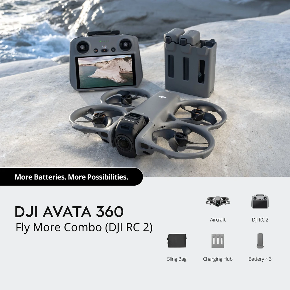 DJI Avata 360 Fly More Combo dronas (su DJI RC 2 valdikliu)