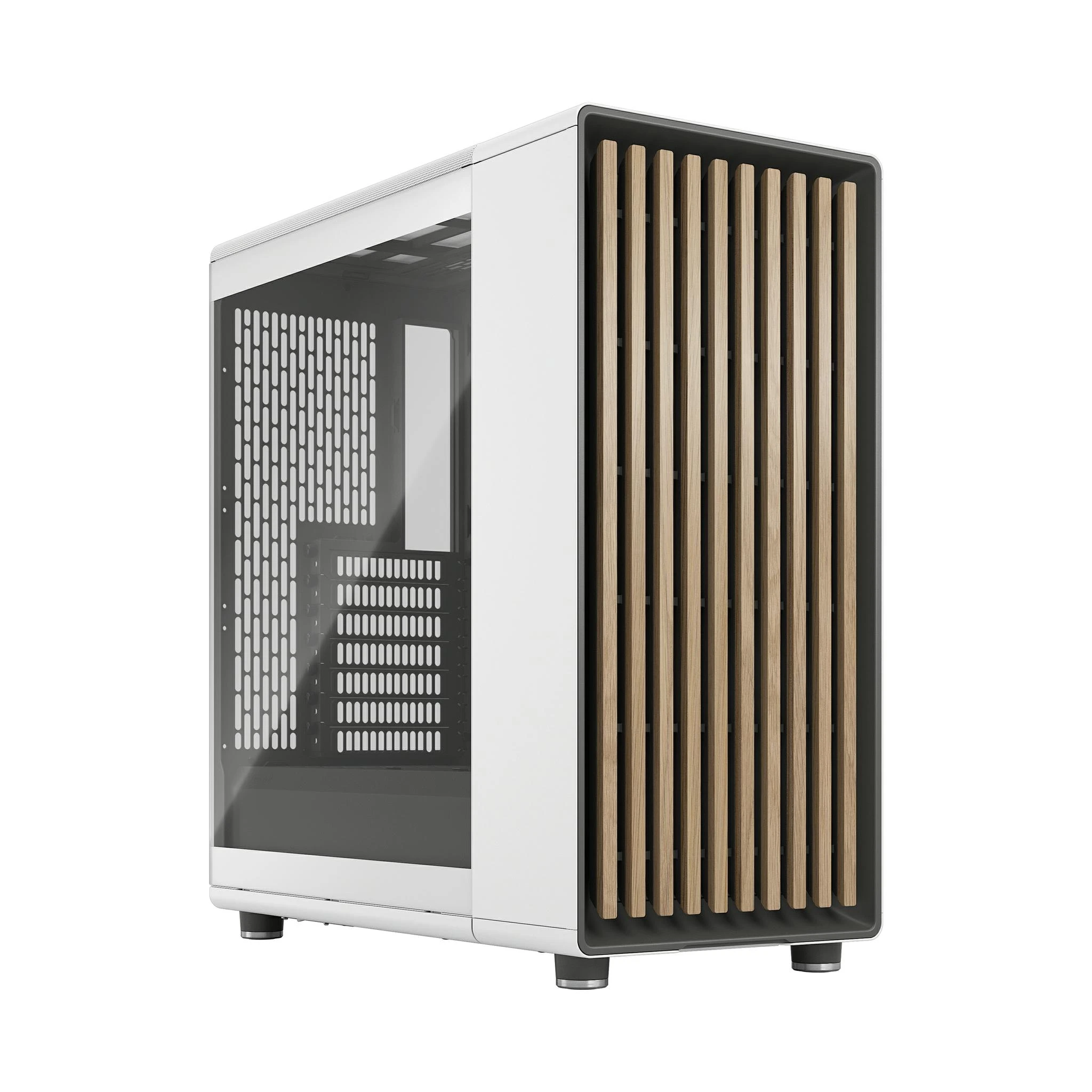 Fractal Design North (Chalk White TGC) kompiuterio korpusas aprašymas - Prekės nuotrauka
