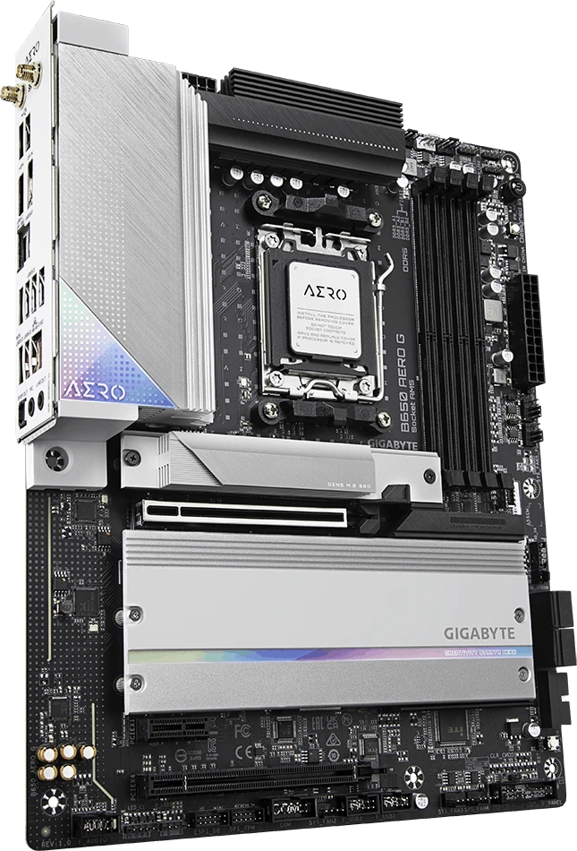 Pagrindinė plokštė GIGABYTE B650 AERO G AM5 1xHDMI 1xDP