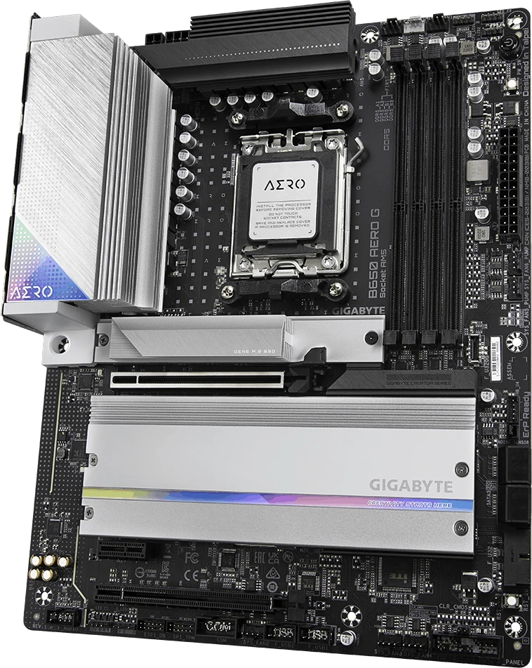 Pagrindinė plokštė GIGABYTE B650 AERO G AM5 1xHDMI 1xDP