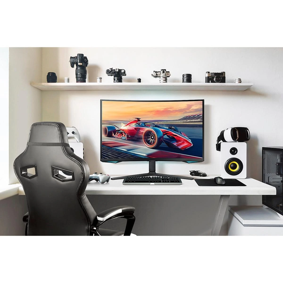 Monitorius Samsung LS32BG750NPX Gaming 165Hz 1ms Mini-LED + Quantum HDR 2000, Freesync Premium Pro, G-Sync Compatible UHD