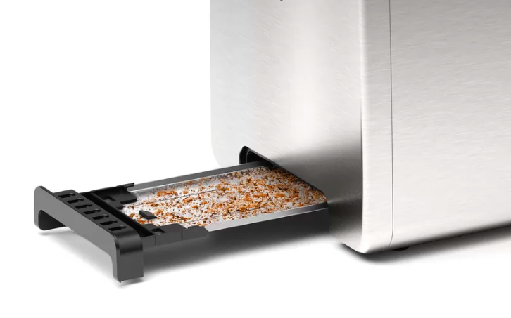 Bosch Kompaktiškas skrudintuvas DesignLine, nerūdijančio plieno TAT3P420DE