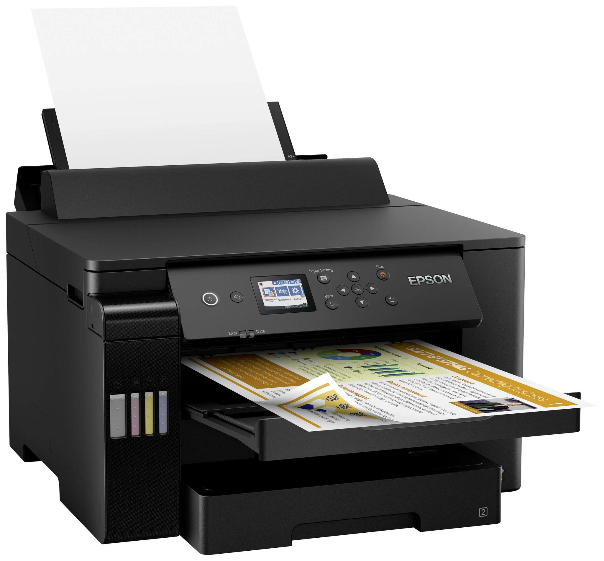Spausdintuvas Epson EcoTank ET-16150, Tintenstrahldrucker - juodas, USB, LAN, WLAN, Duplex (Druck)