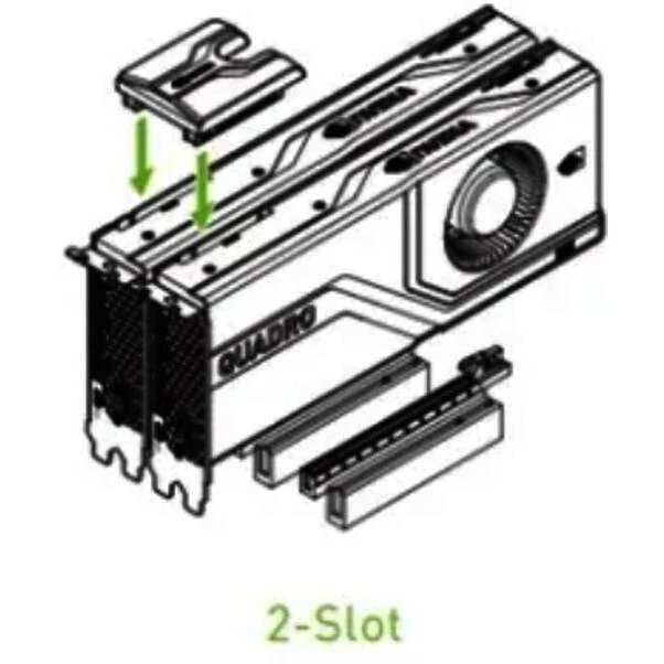 PNY Vaizdo plokštės priedas NVIDIA NVLINK (2-Slot)/Video card SLI bridge - for NVIDIA A100, A40, RTX A6000