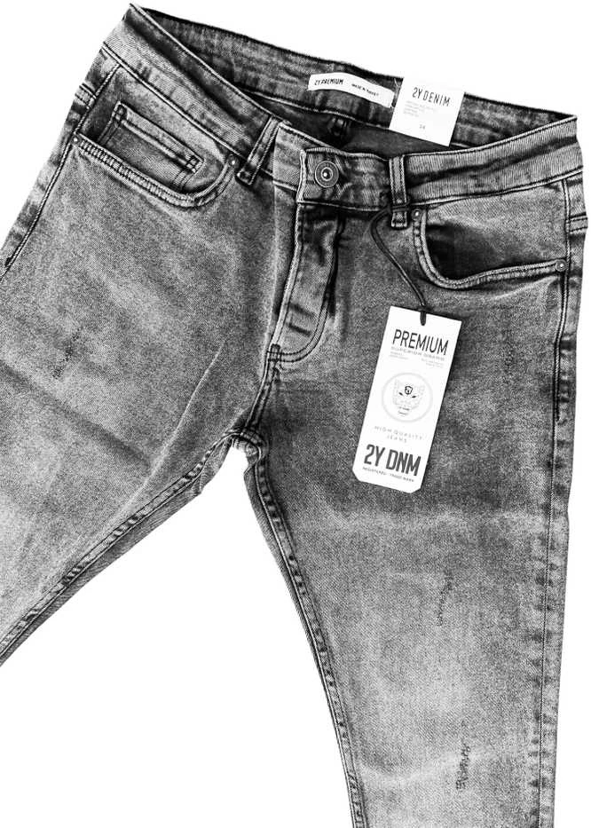 2Y PREMIUM Džinsai Vyrams Pilkas B8551/K800