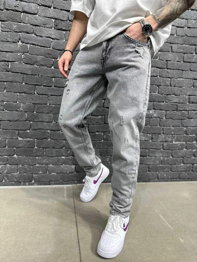 2Y PREMIUM Džinsai Vyrams Pilkas B9206/K50