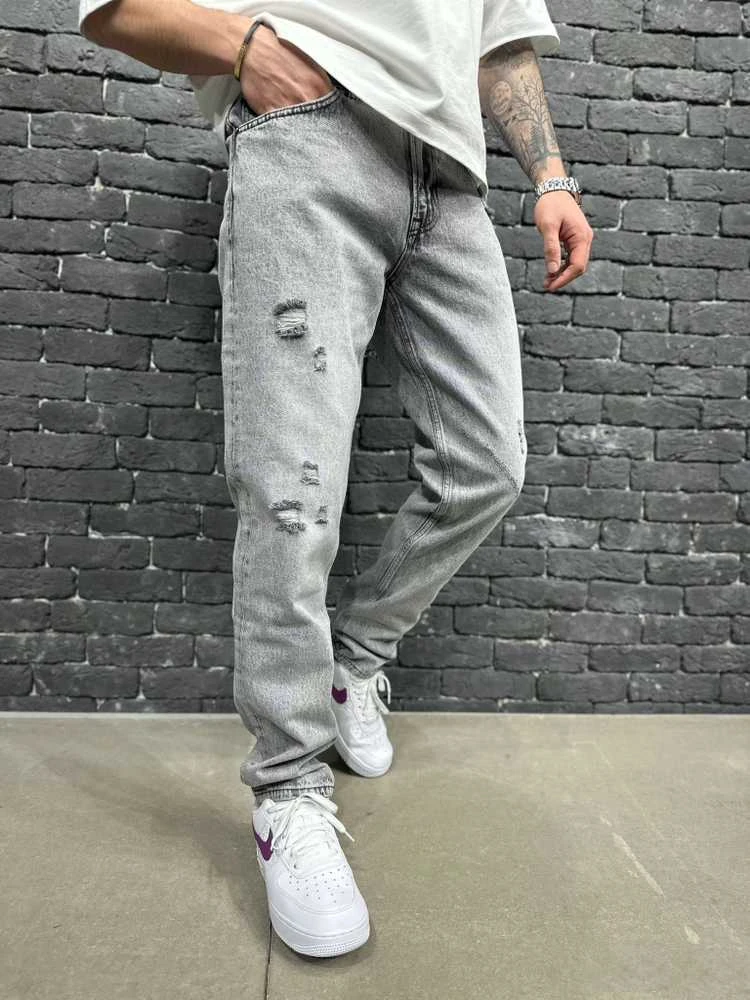 2Y PREMIUM Džinsai Vyrams Pilkas B9206/K50