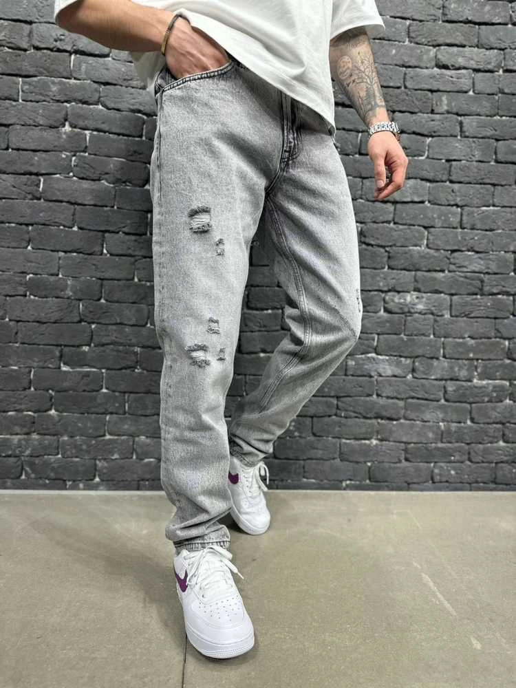 2Y PREMIUM Džinsai Vyrams Pilkas B9206/K50
