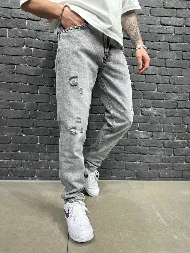2Y PREMIUM Džinsai Vyrams Pilkas B9206/K50
