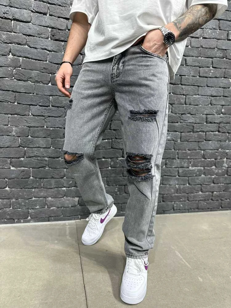 2Y PREMIUM Džinsai Vyrams Pilkas B9224/ALXD