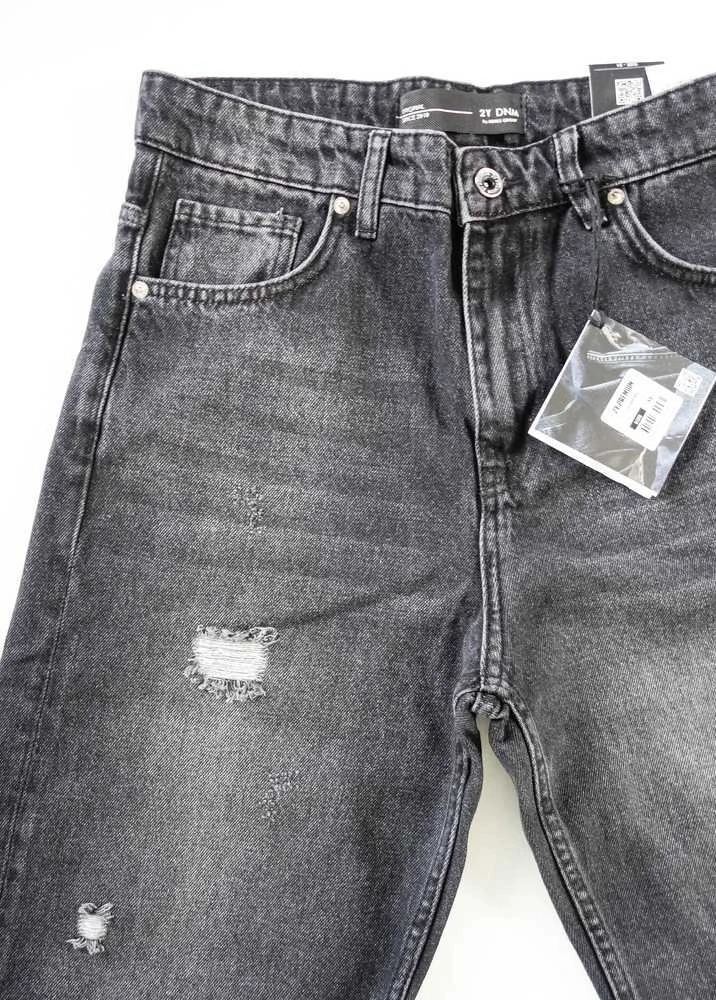 2Y PREMIUM Džinsai Vyrams Pilkas B9284