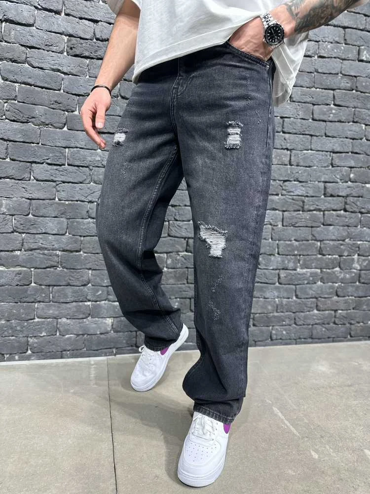 2Y PREMIUM Džinsai Vyrams Pilkas B9284