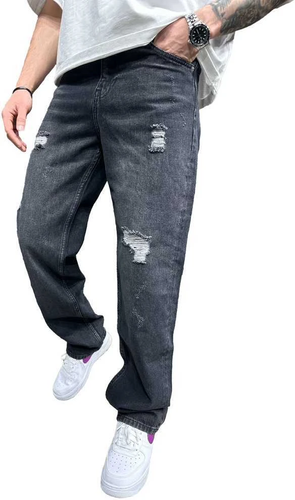 2Y PREMIUM Džinsai Vyrams Pilkas B9284