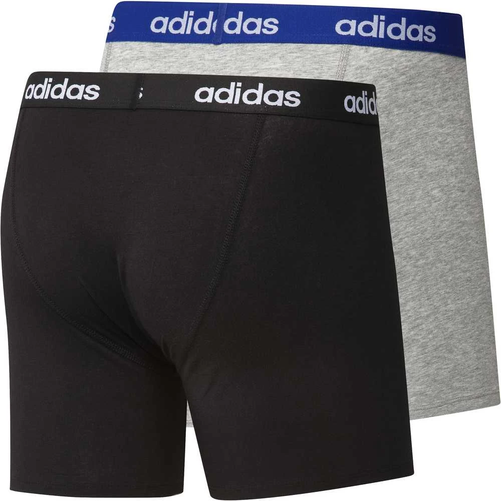Adidas Apatiniai Vyrams Linear Brief 2p Juodas Pilkas