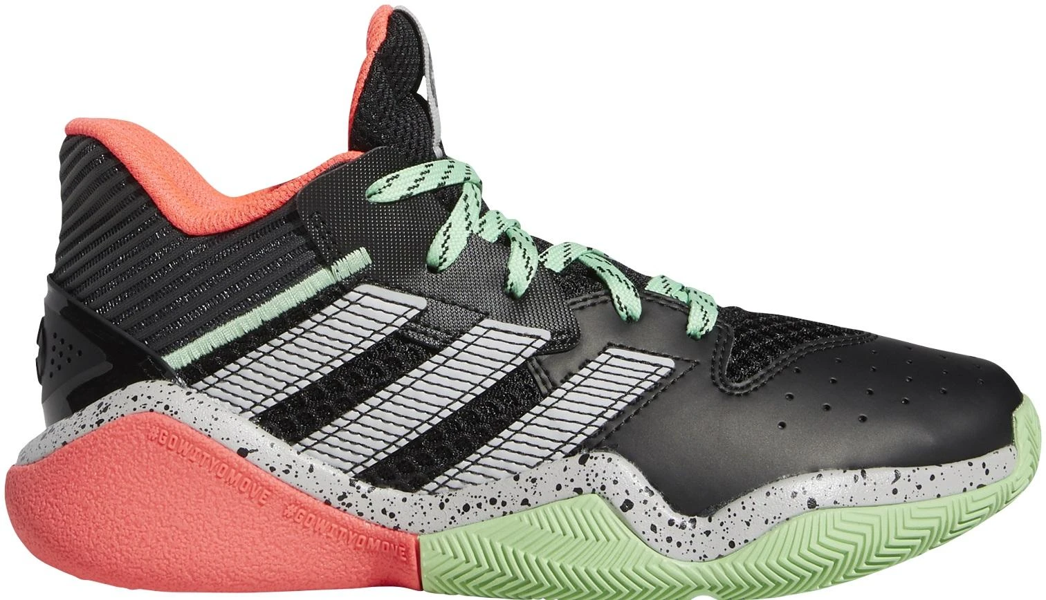 Adidas Avalynė Paaugliams Harden Stepback J Juodas Rožinė Žalias FW8545