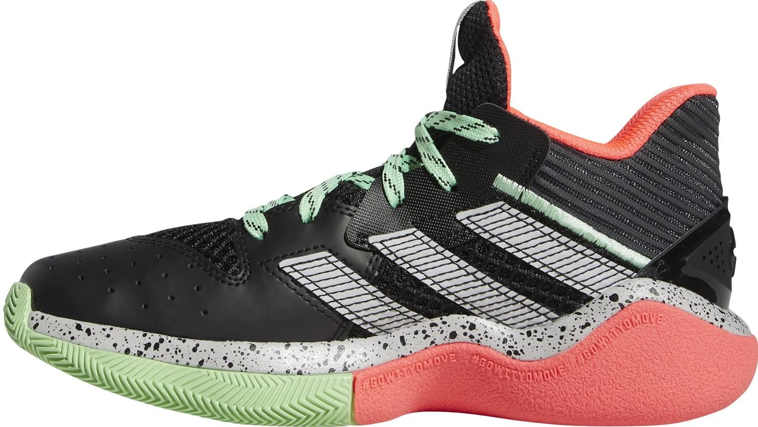 Adidas Avalynė Paaugliams Harden Stepback J Juodas Rožinė Žalias FW8545