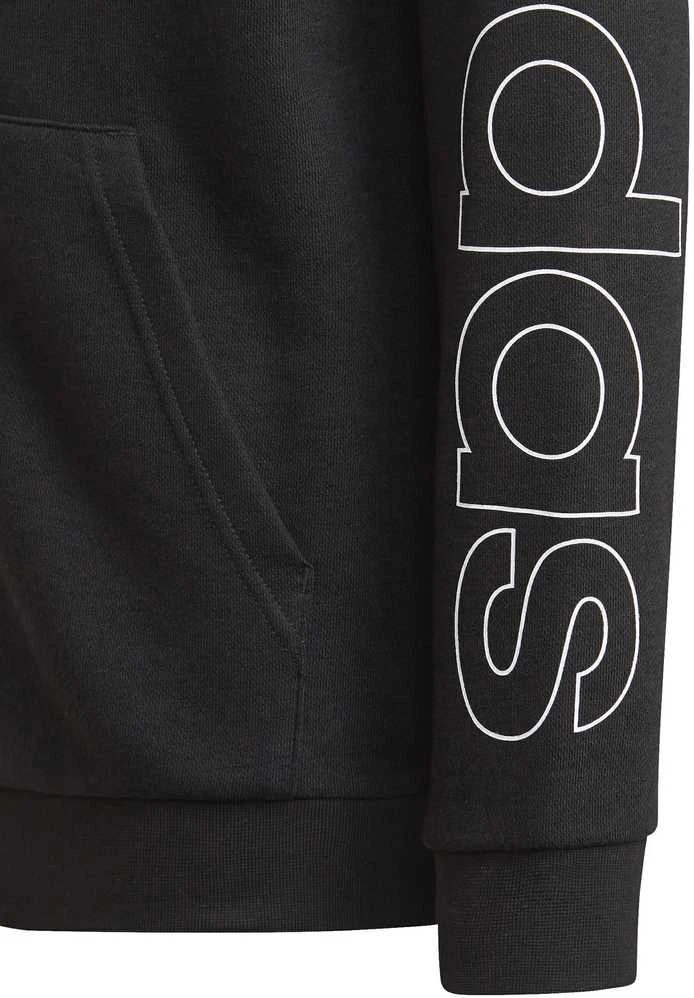 Adidas Džemperis Berniukams B Lin Fz Hoodie Juodas GN4041