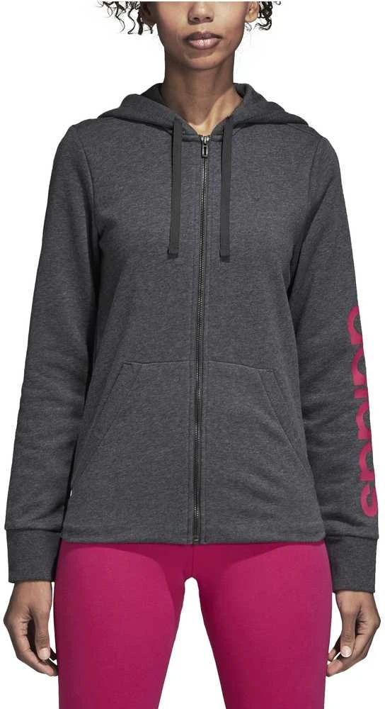 Adidas Džemperis Ess Lin Fz Hoodie Pilkas CZ5720