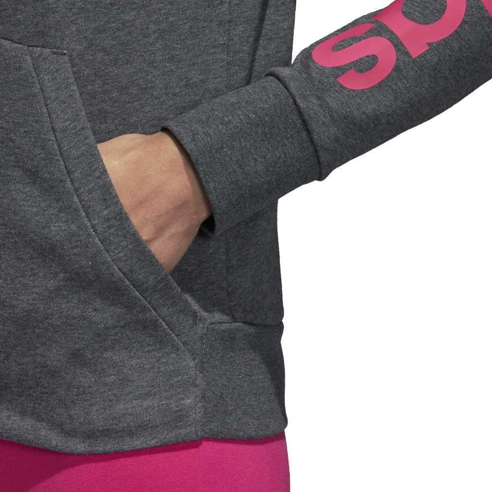Adidas Džemperis Ess Lin Fz Hoodie Pilkas CZ5720
