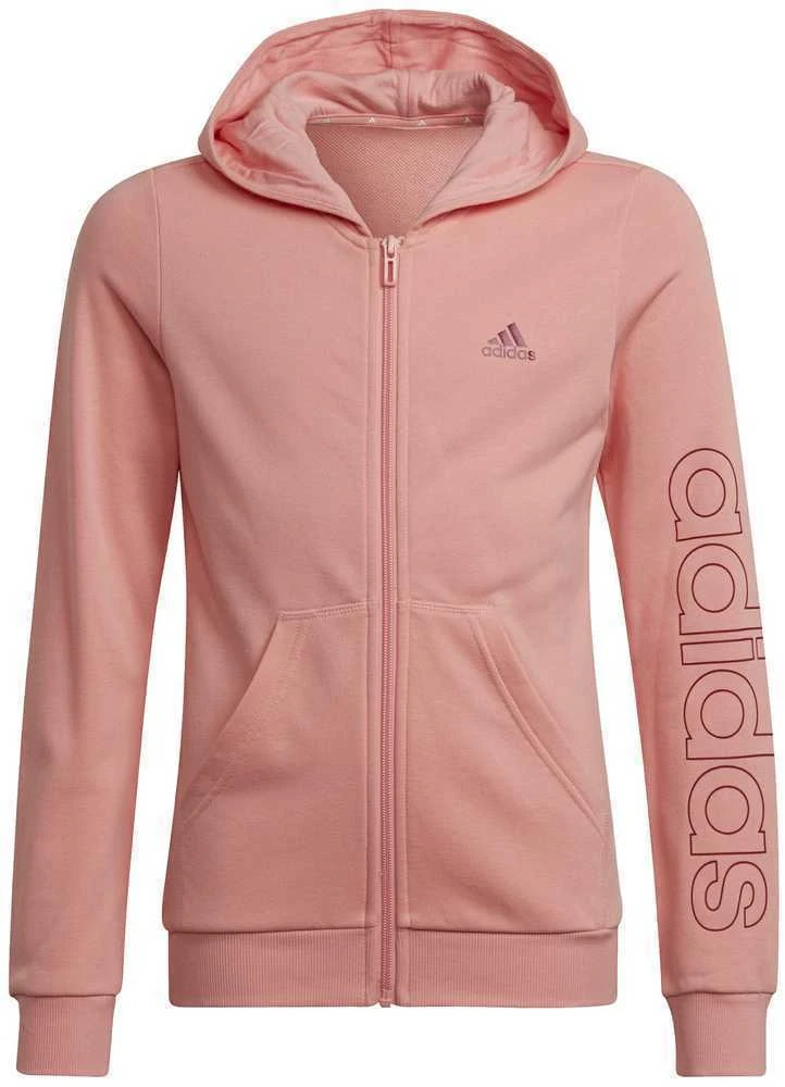 Adidas Džemperis Mergaitėms G Lin Fz Hoodie Rožinė HE1968