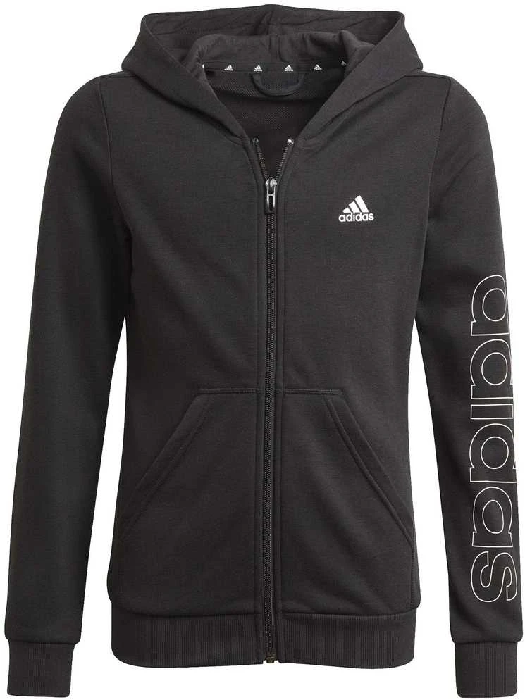 Adidas Džemperis Mergaitėms G Lin Fz Hoodie Juodas GN4050