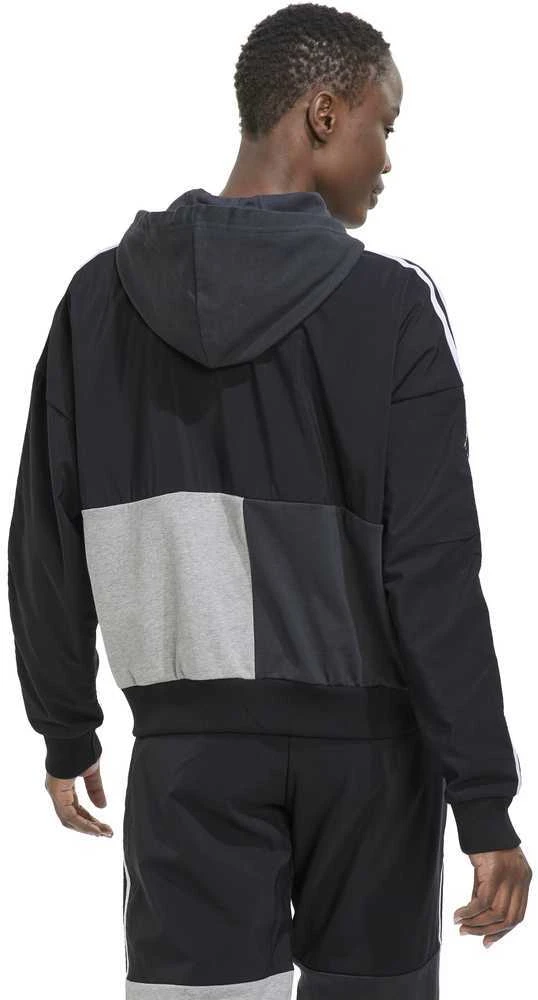 Adidas Džemperis Moterims W Cb B Fz Hodie Pilkas Juodas HC8833
