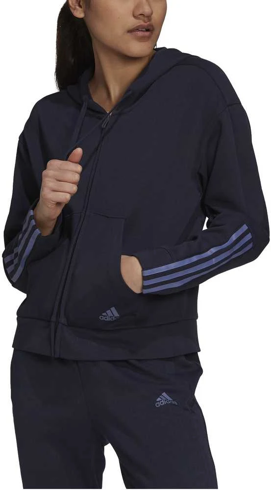 Adidas Džemperis Moterims W Dk Fz Hoodie Mėlyna H07805